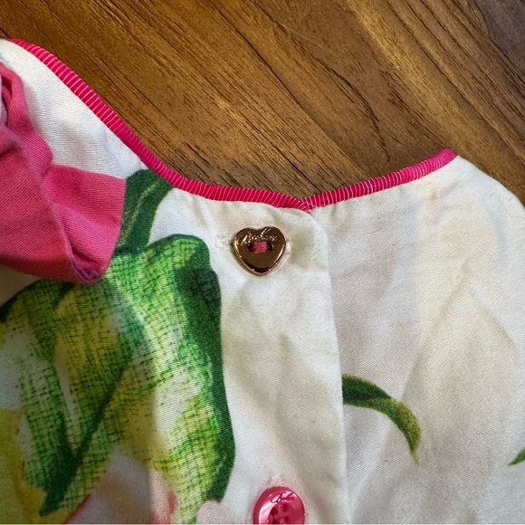 Ted Baker Baby Girl Pink Floral Sleeveless Tank Fancy Dress 3-6 Months - Picture 10 of 11